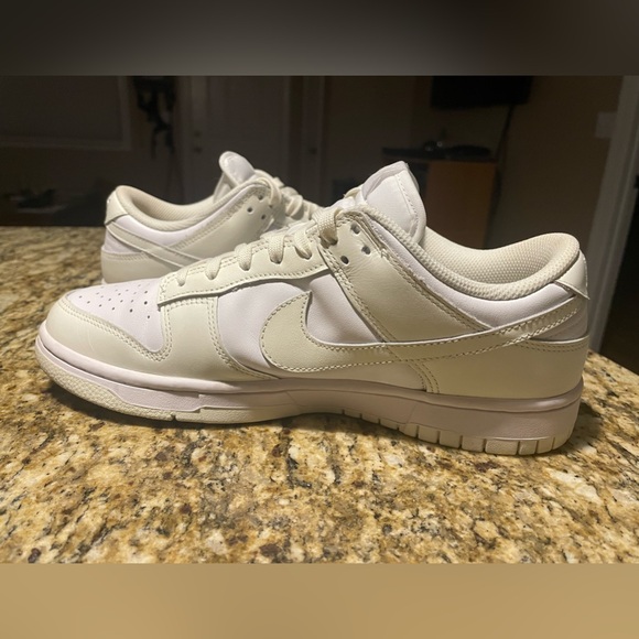 Women’s Nike Dunk Low Sail White Sneakers - Picture 4 of 10